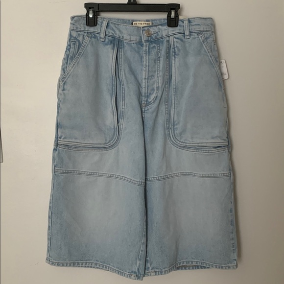 FREE PEOPLE Havasu Slouchy Cropped Jeans NWT Hoover - Picture 4 of 9